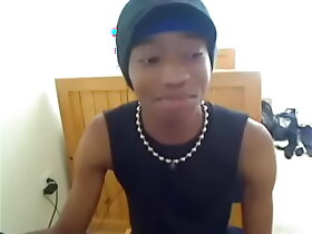 Teen Jerking blk 9 Inch Cock at SoGayBoy