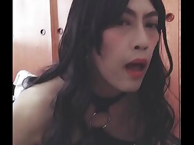 Chinese crossdresser 3 masturbates